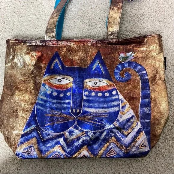Laurel Burch Artistic  Cat Tote - Picture 6 of 15